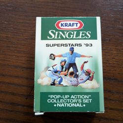 Kraft Singles Superstars 93 "Pop-up Action" Collector Card Set 15 Cards