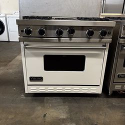 Viking 36”Wide All Gas Range Stove With Charbroil Grill 