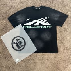 Black And Teal Green Hellstar Shirt 