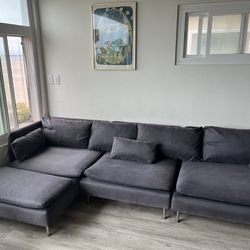 Grey L-Shaped Sectional