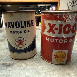 Vintage Motor Oil Cans 
