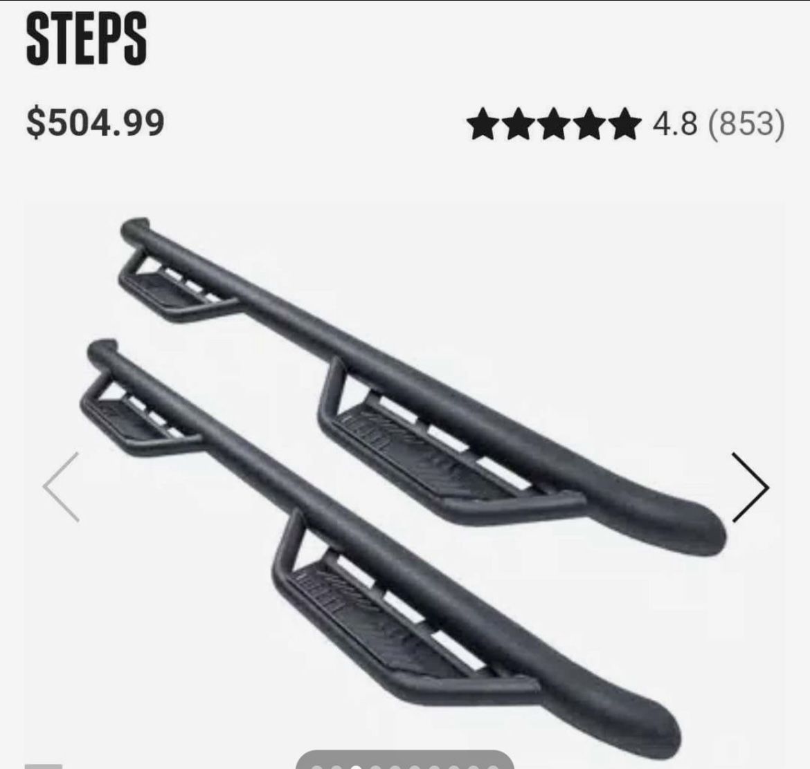 Side Steps Havoc side steps for a 2021 Chevy Silverado Trail Boss CREW CAB