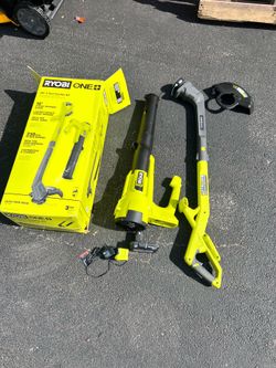 Blower and weed eater 18v Ryoby kit