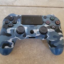 PS4 Controller - Blue Camouflage - Playstation 4 Joystick - PS3 - Playstation 3 - Wireless - Bluetooth 