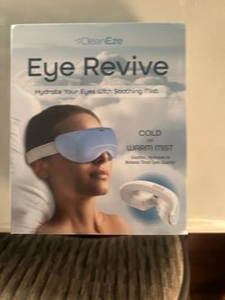 CleanEze Eye Revive Eye Massager Heat Soothing Mist Bluetooth Music