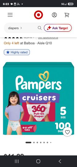 Pampers size 5
