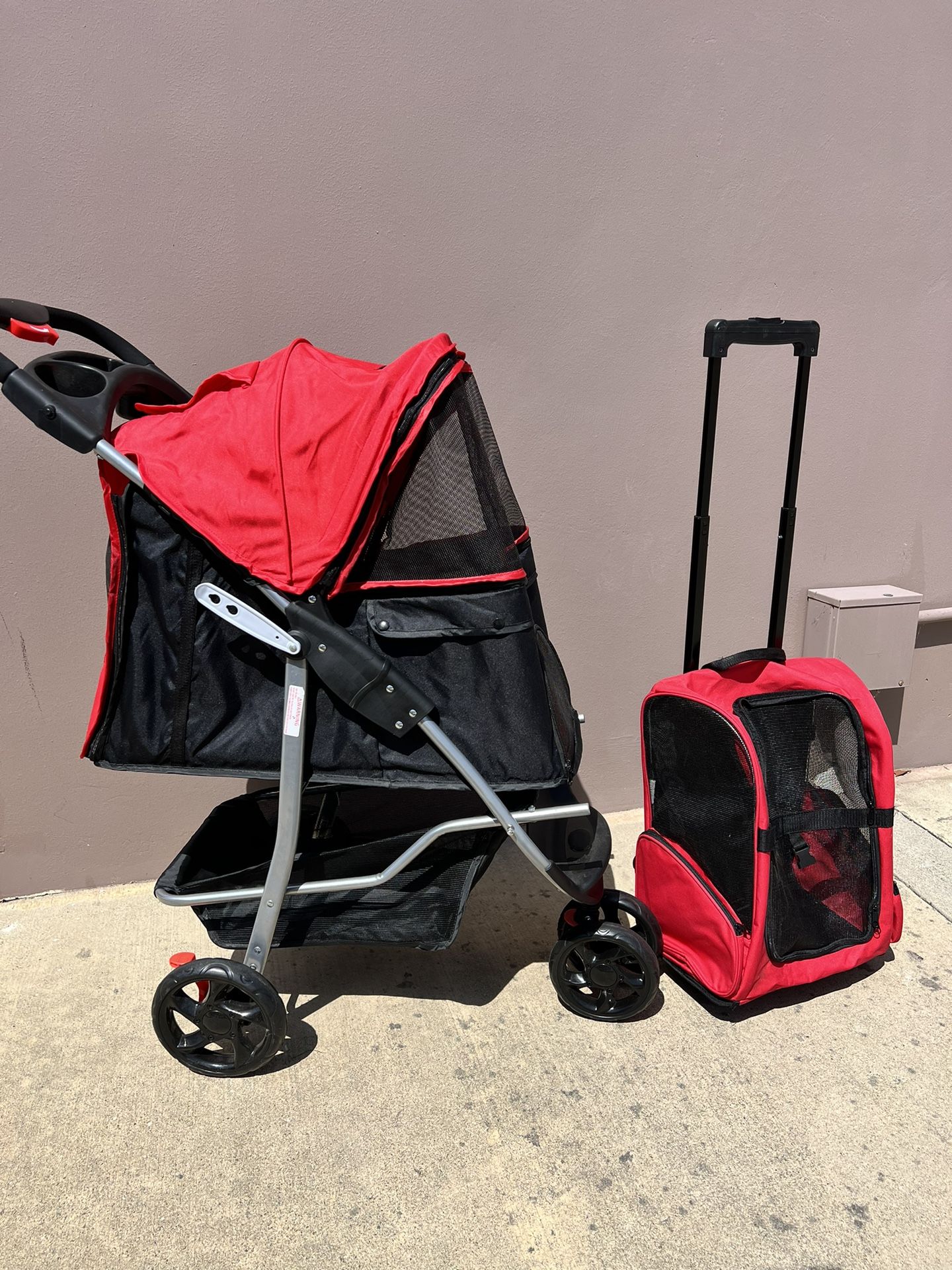 Dog Stroller With Travel Bag