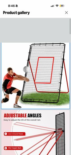 New in box Volleyball Rebounder Net - Portable 7x4 ft Training Equipment for Spike and Smash Practice - 5 Rebound Angles Custom Target Area for Volley