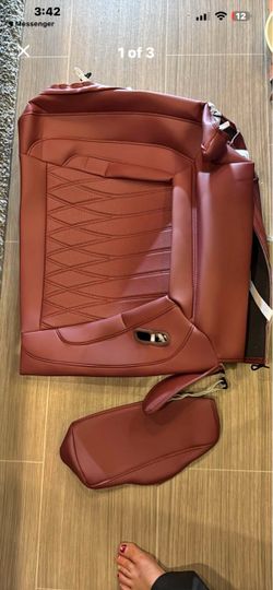 Mustang leather seat cover