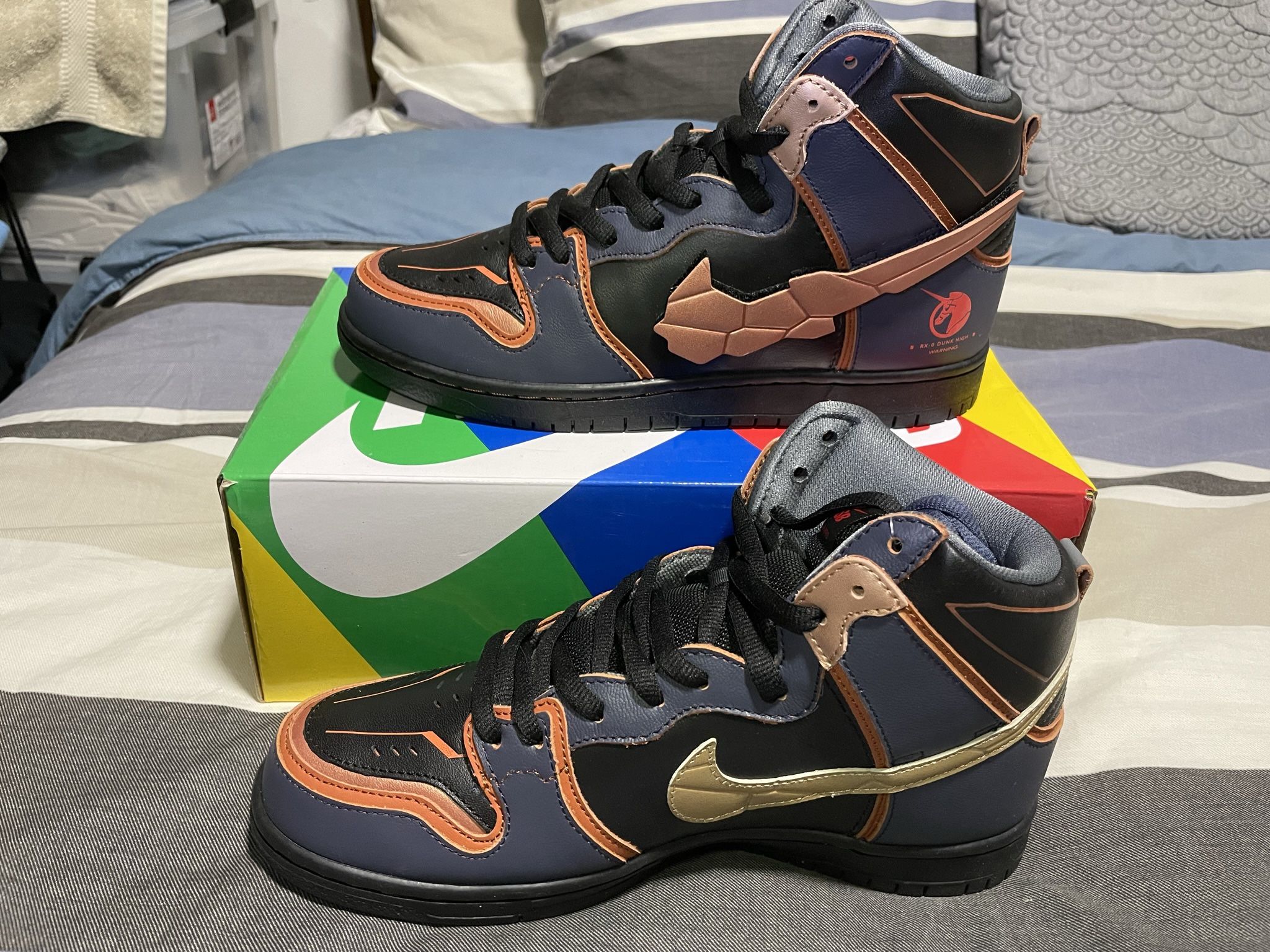 Nike SB Dunk High Gundam Wing Unicorn New Sz