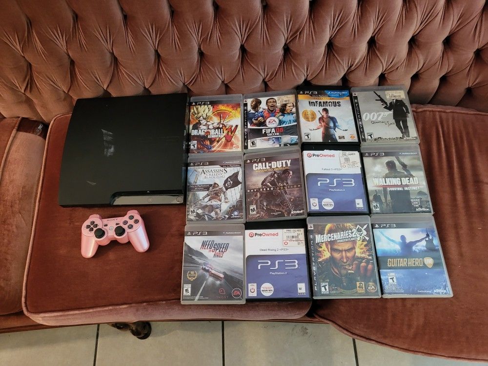 Ps3 Slim With Games 