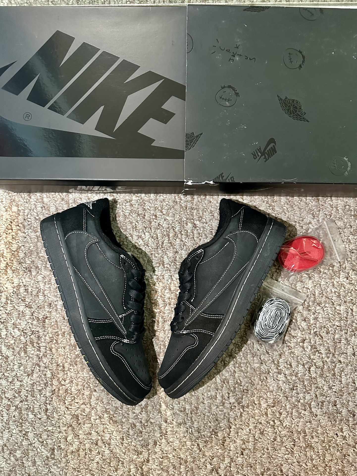 Nike Jordan 1 Og Travis Scott Low “Phantom” Size 8.5 ❤️‍🔥