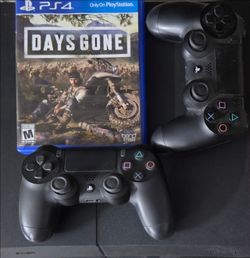PS4 Console Bundle with Two Controllers and Days Gone Game