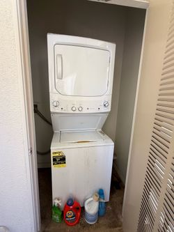 GE stackable washer and dryer electric