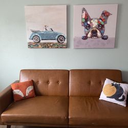 Faux Caramel Leather 