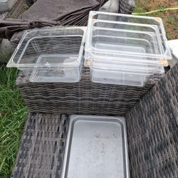 Carlisle 1/2 Size Clear Containers