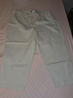 Denim & Co. Khaki Crop Pants