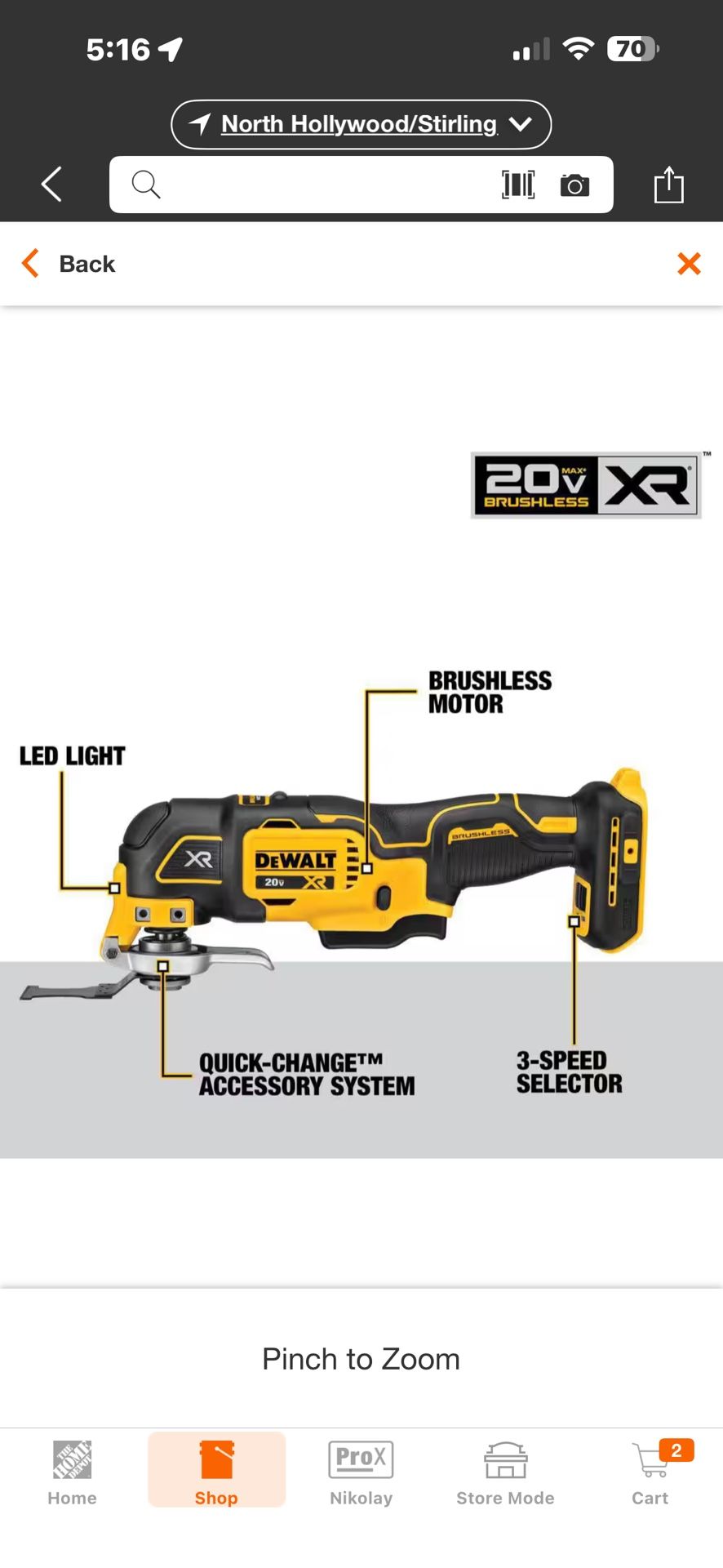 Dewalt DCS356 Oscillating Multi-Tool