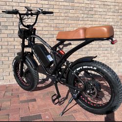 New! Electric Bike, 1000 W, Full Suspension, Two Riders, 30 Mph, E-bike EUY, Free Delivery +  Lock. 