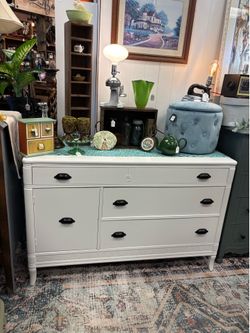Newly Refinished White Buffet Sideboard