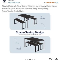 Black Dining Room Table 