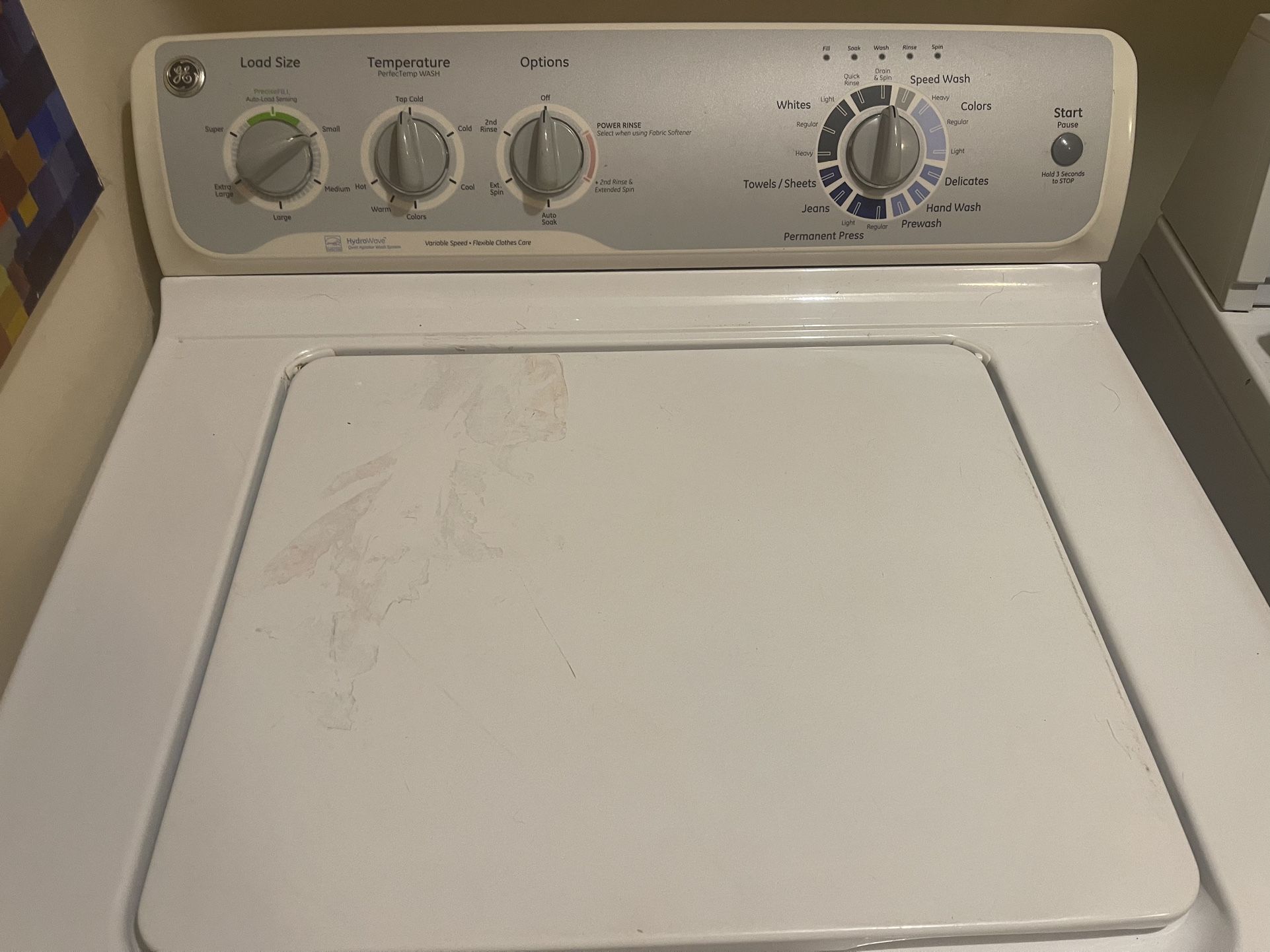 GE Hydrowave GTWN4250D0WS Washing Machine
