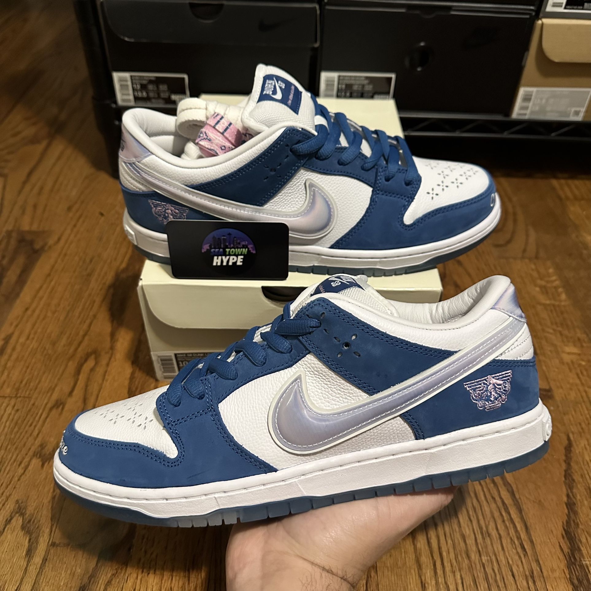 Nike SB Dunk Low Born X Raised ‘One Block At A Time’ Size 10.5M Brand New