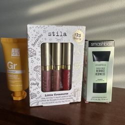 New Stila Set Of 3 All Day Liquid Lipsticks 0.05 Patino, Capri, Beso + Smashbox