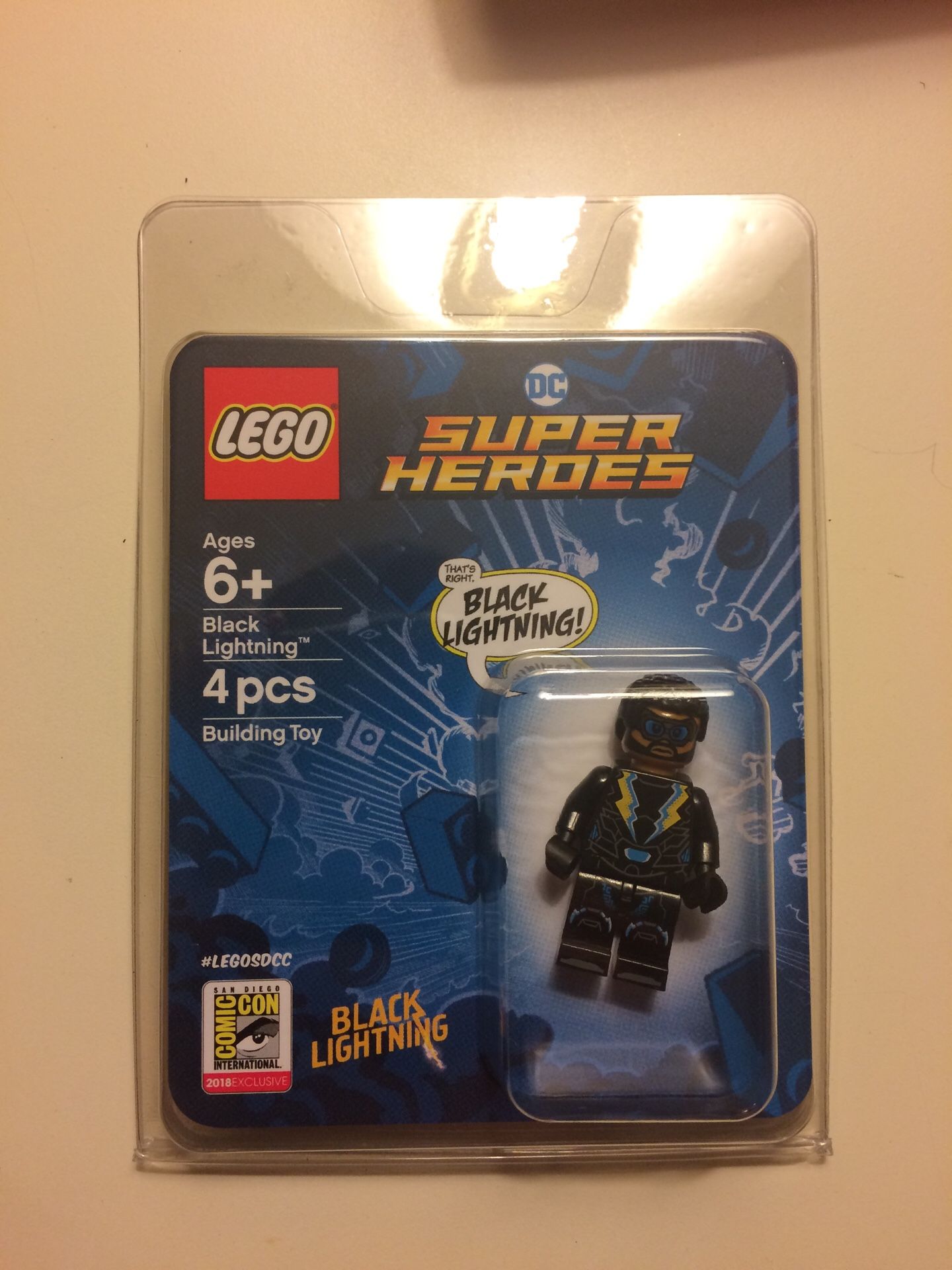 Black Lightning SDCC 2018 Exclusive LEGO Minifig