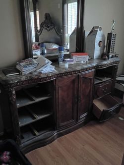 dresser and bed frames