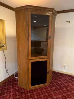 Corner Entertainment Cabinet