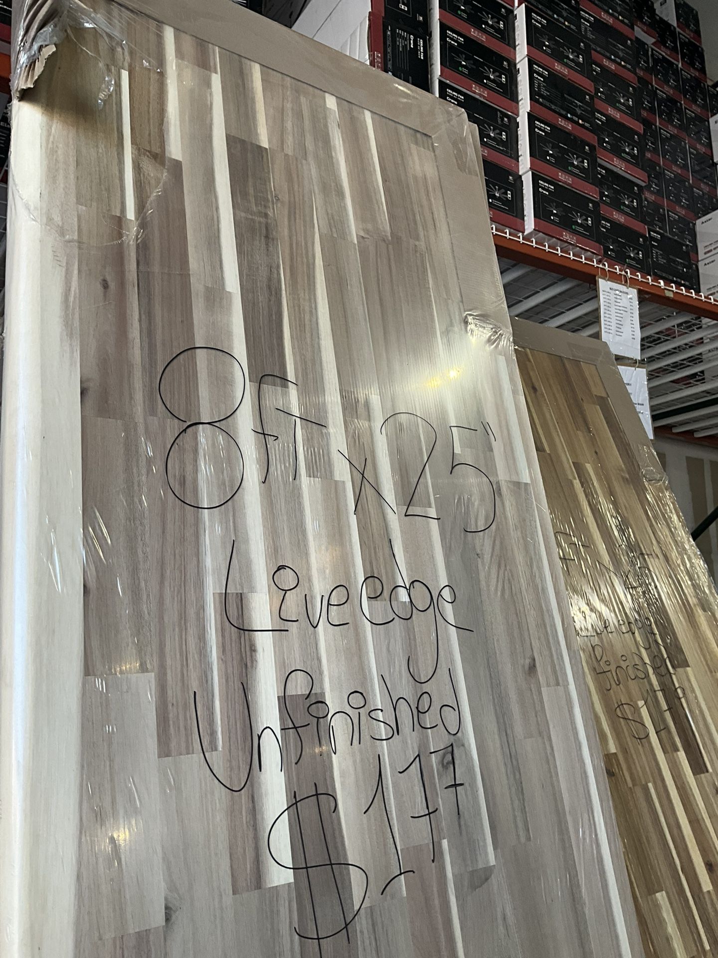 ‼️🔥 BUY 1 BUTCHER BLOCK – GET THE 2ND 50% OFF! 🔥 Warehouse direct pricing — limited-time promotion! 📏 Size: 8ft × 25” Styles Available: • Unfinish