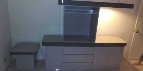 TV Dresser With End Table Cubby