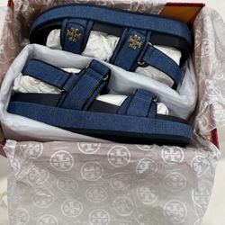 Tory Burch Kira Sandal (New Navy Blue/Dark Denim)