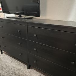 Solid Dresser. Night Stand And Tv Included. 