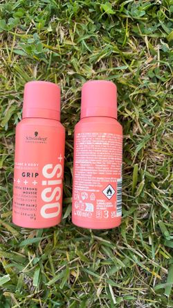 Schwarzkopf OSiS+ Grip Extra Strong Volume & Body Mousse 3.3 oz (2 Bottles)