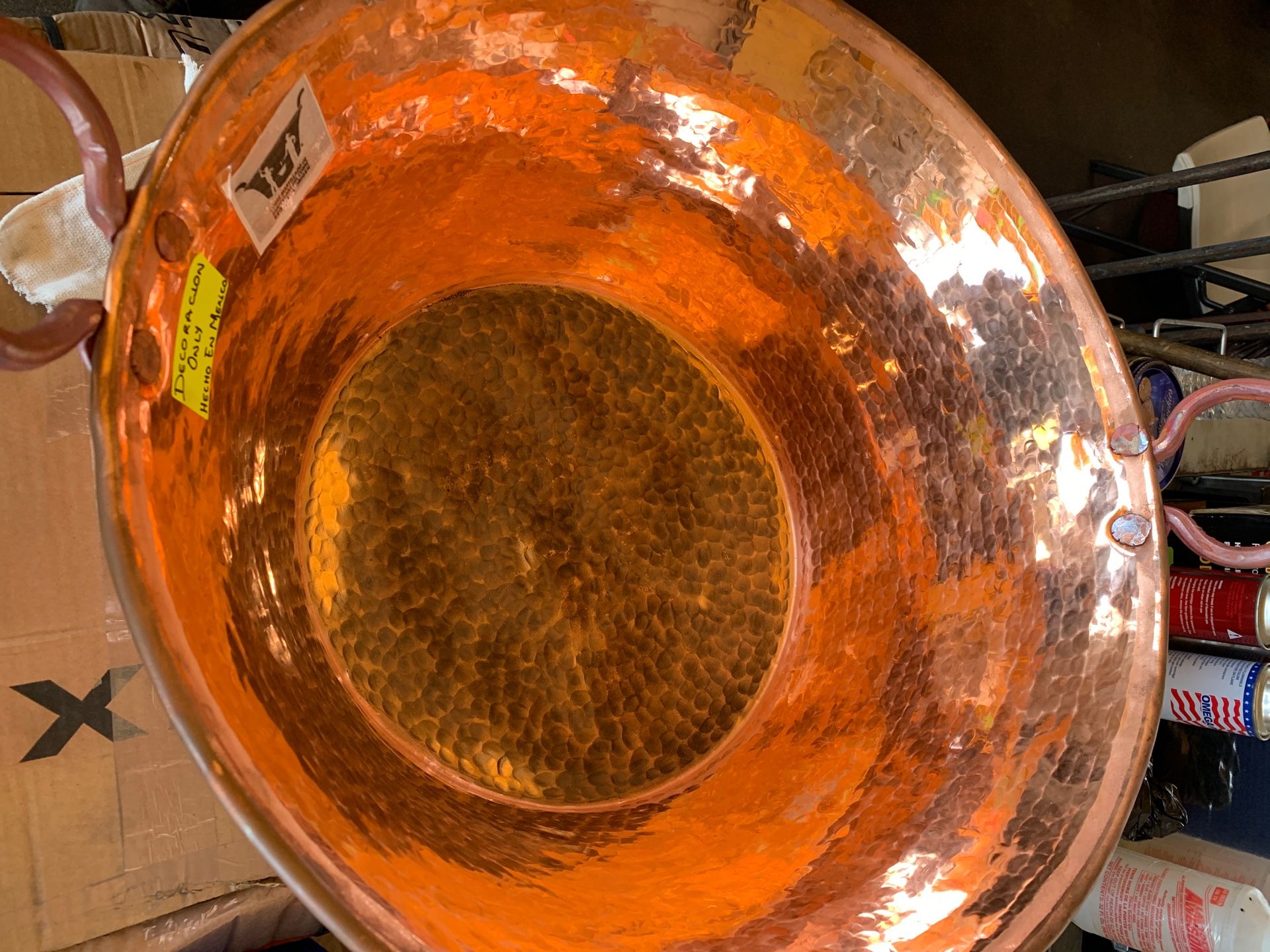 5.6 kg copper cazo for carnitas. Cazo only!