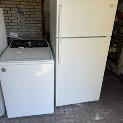 ❤️$299 EACH❤️Excellent running fridge & washer.🇺🇸BOTH RUN LIKE NEW.🎉FRIDGE IS HUGH 21 cu ft.🎊ILL RUN BOTH FOR YOU😻ILL DELIVER FOR FEE💕BOTH BEEN 