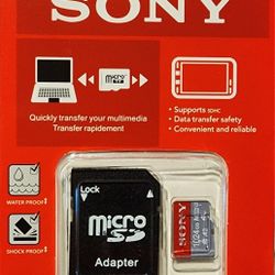 New Sony 1 TB Micro SD Card w/adapter