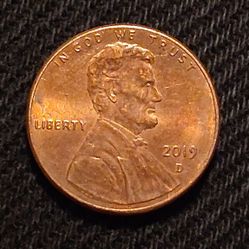 2019 D Penny Error 