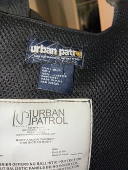 Urban Patrol Vest W/ lvl 2 Inserts