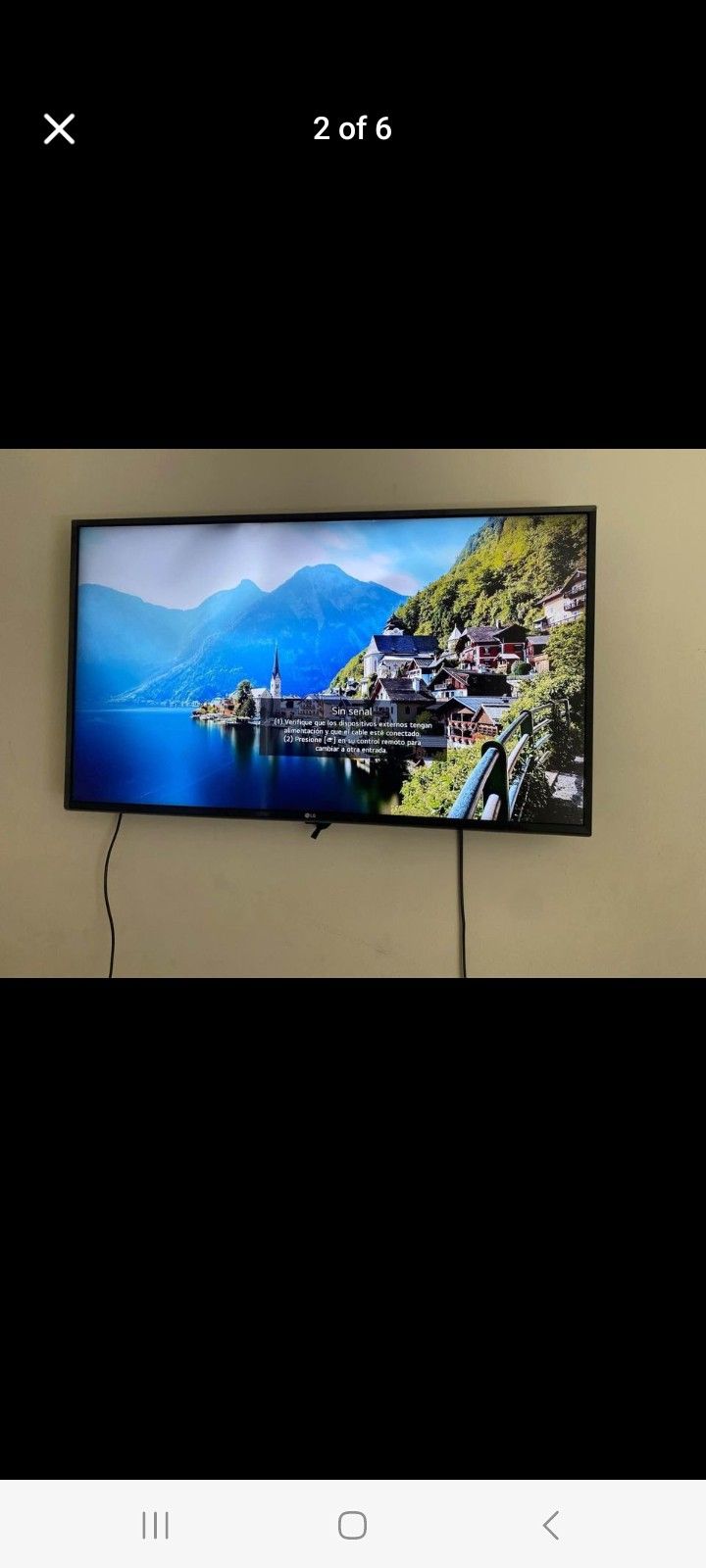 55" LG 4K HDR SMART TV WITH REMOTE NO BASE TV LEGS $400 FINAL PRICE