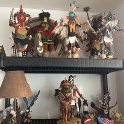 Native American Wooden Statues