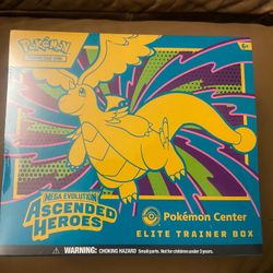 Pokémon TCG: Mega Evolution-Ascended Heroes Pokémon Center Elite Trainer Box