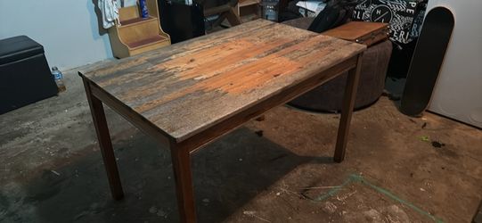 Solid wood table
