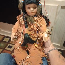 Porcelain Indian Doll