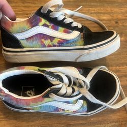 Kids 11.5 Vans Rainbow Shoes 