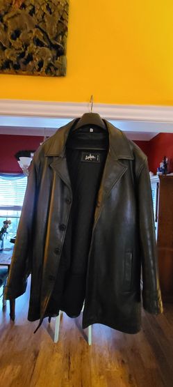 Anjum Men's Black Leather Jacket