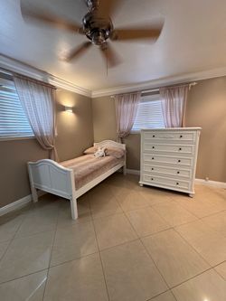 five drawers mattress not included White Twin Bed Frame and Dresser Set five drawers mattress not included