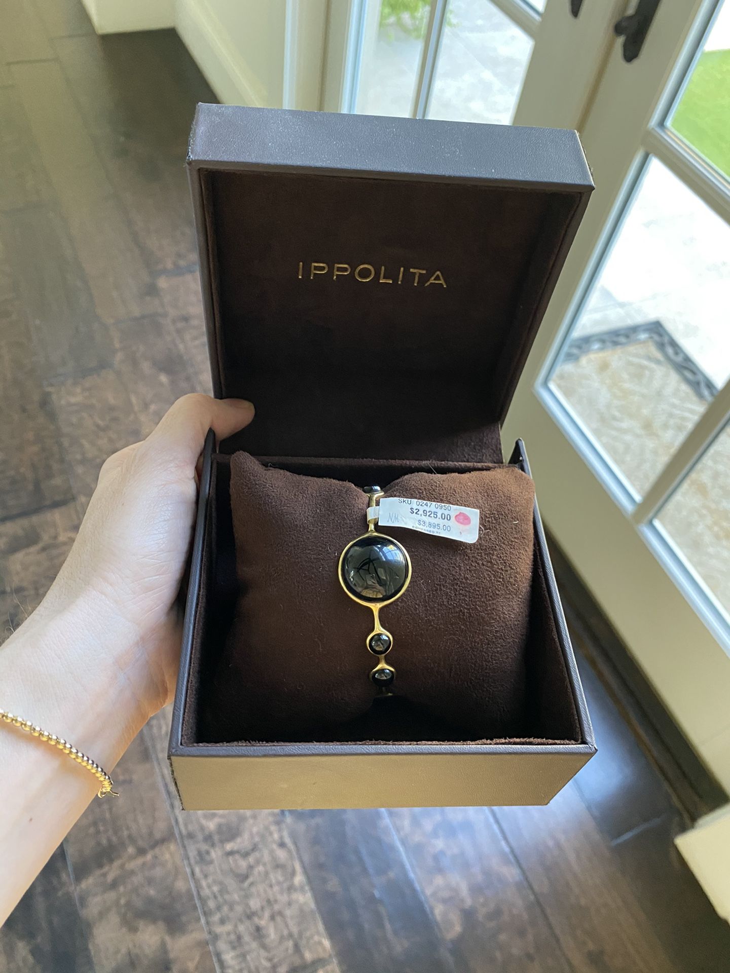 NEW IPPOLITA Onyx Gold bracelet